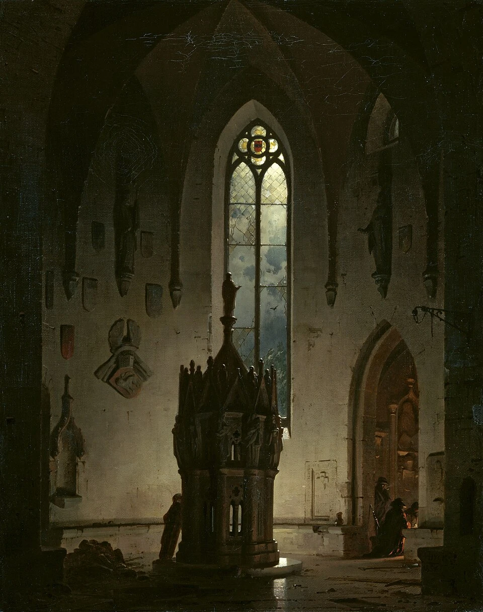 1812-Hermann Dyck - Cappella in rovina